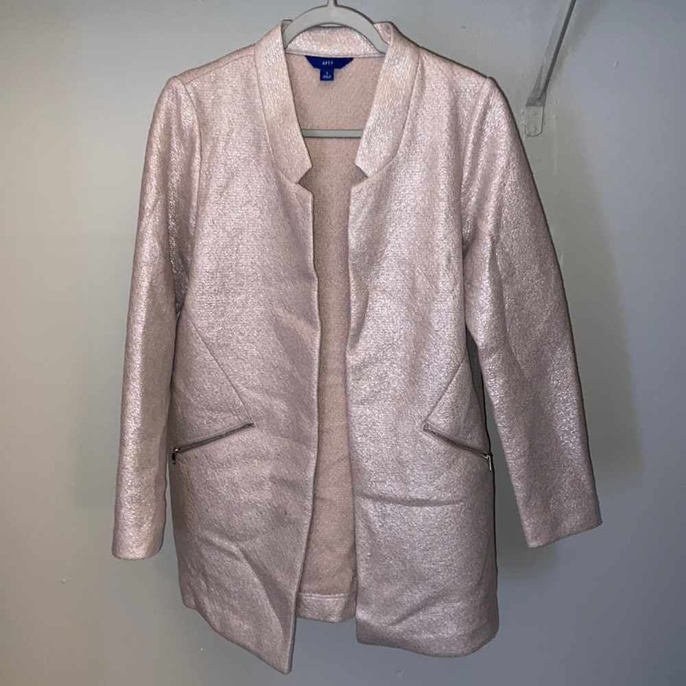 Apt 9 Pink Jacket/Blazer Small
